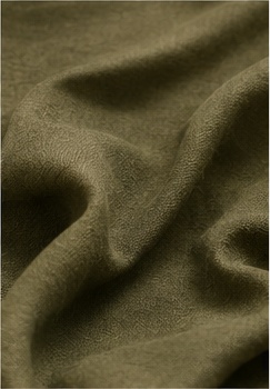 Close-up of olive natural fabric